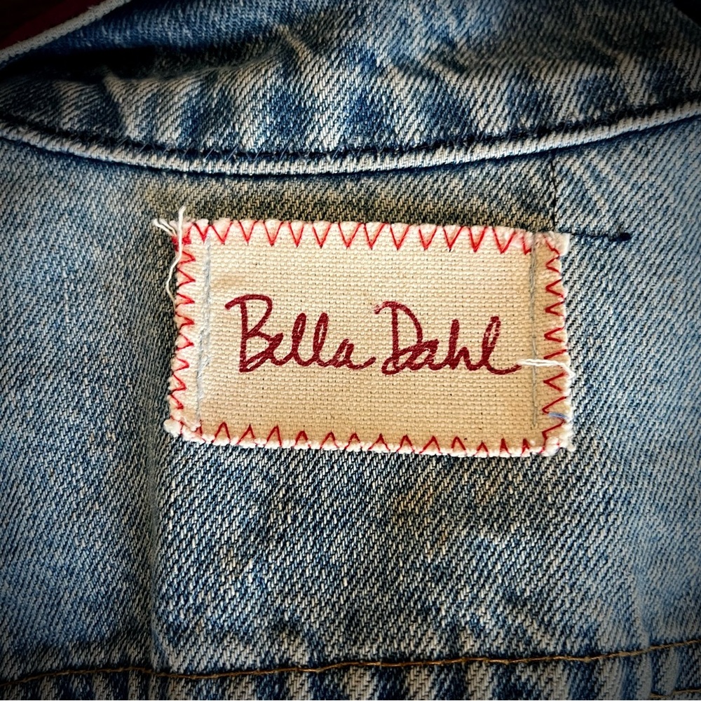 Bella Dahl Vintage Levis blue Jean Jacket silk L - Picture 8 of 8